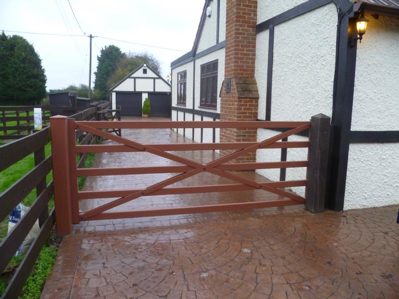 5 Bar Metal Driveway Gates from Ark Wrought Ironwork in Slough Berkshire
