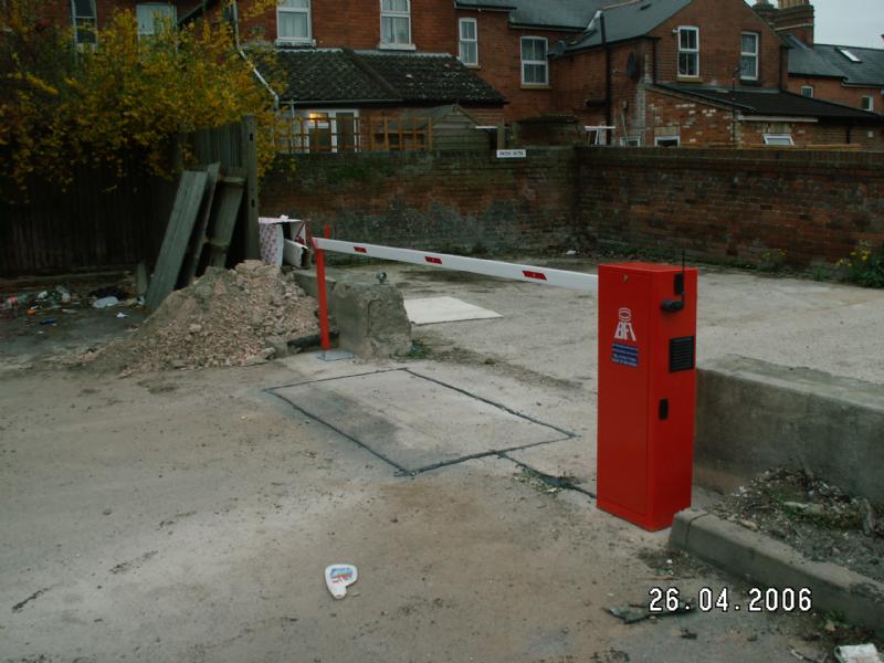 Electric Barriers by Ark Gates in Slough, Berkshire